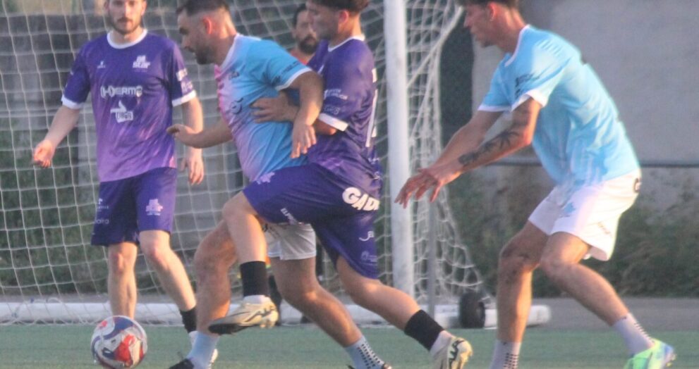 Un momento do encontro masculino do All Star Futbolinlugo