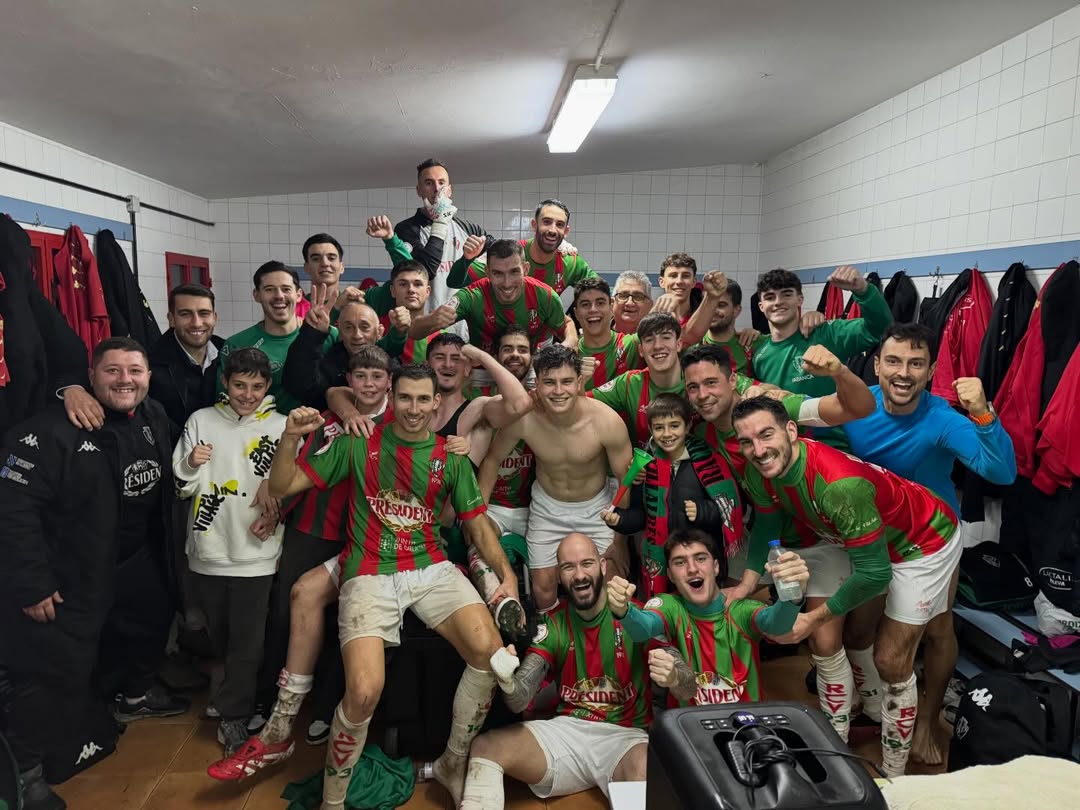 O Racing Villalbés celebra unha das vitorias da Terceira RFEF